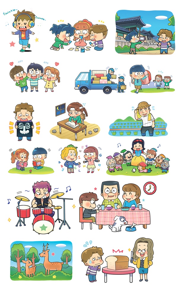 대원 포켓북 영어 삽화일러스트2